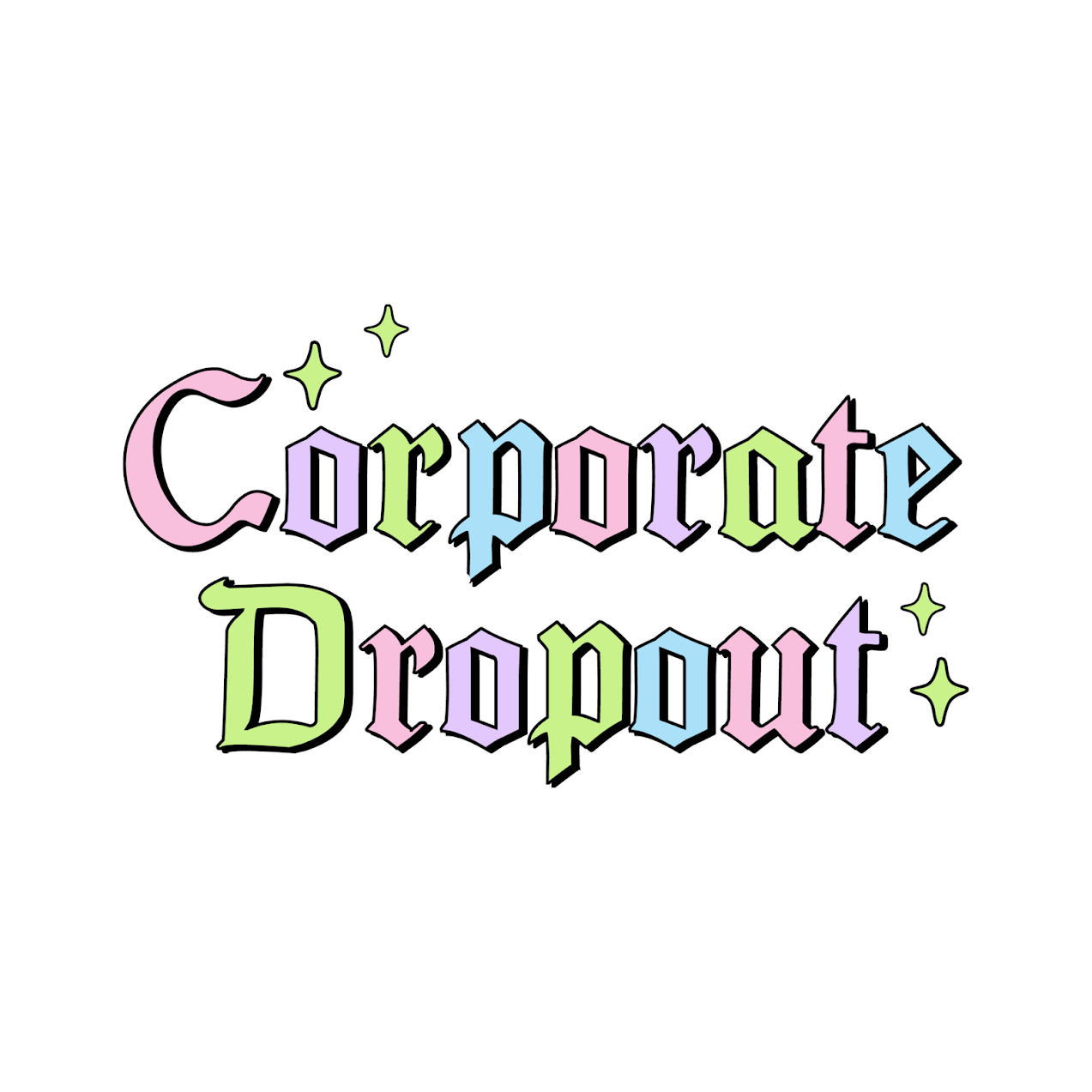 "Corporate Dropout" 15 Sticker Collection