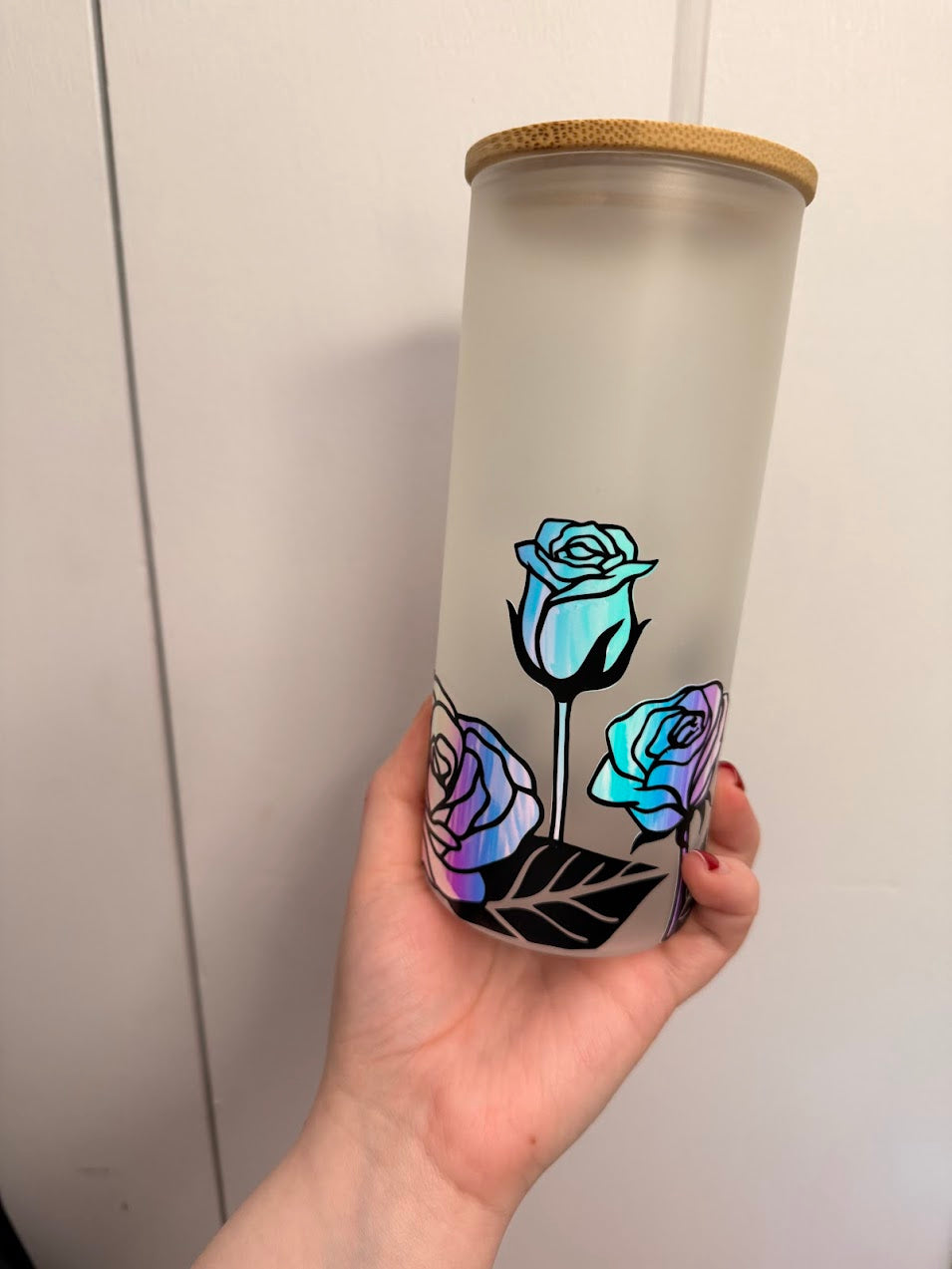 Floral Glass Tumblers