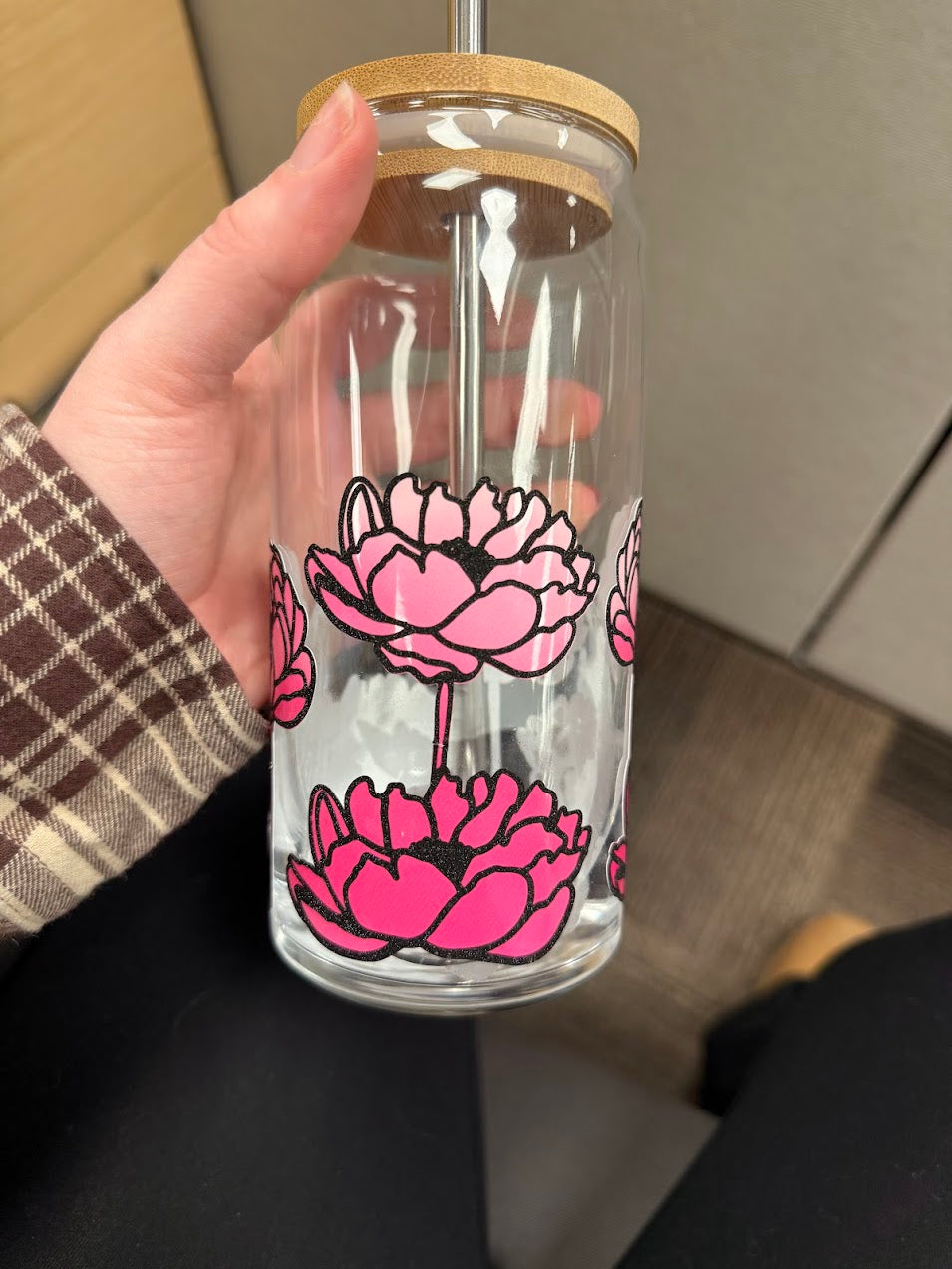 Floral Glass Tumblers