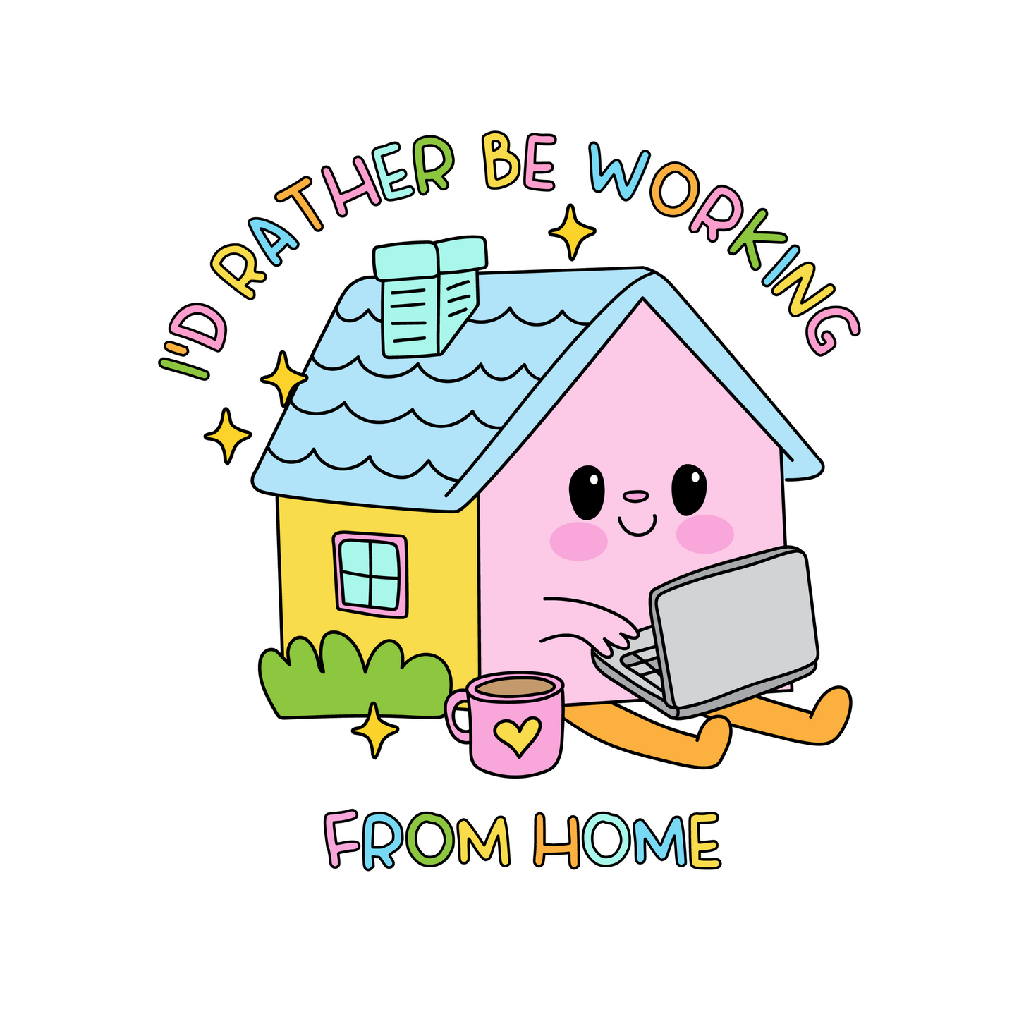 "Live, Laugh, Leave My Desk" 15 Sticker Collection