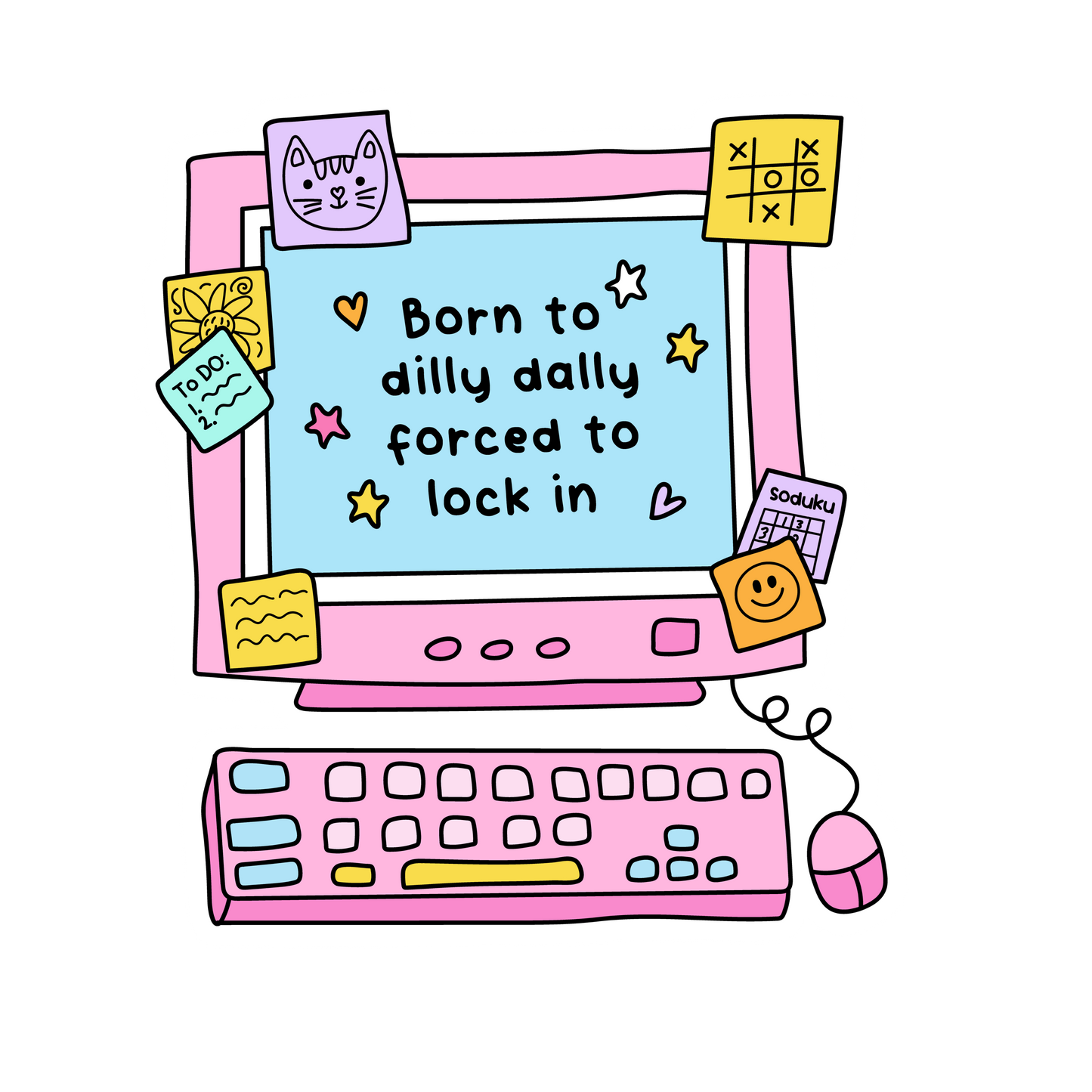 "Live, Laugh, Leave My Desk" 15 Sticker Collection